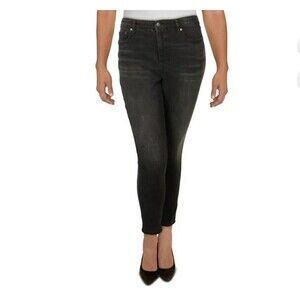 Ralph Lauren NWT High Rise Skinny Super Stretch Black Faded Wash 16W